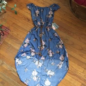 Hi-Low Floral Dress